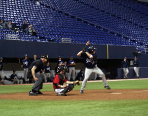 players at Metrodome